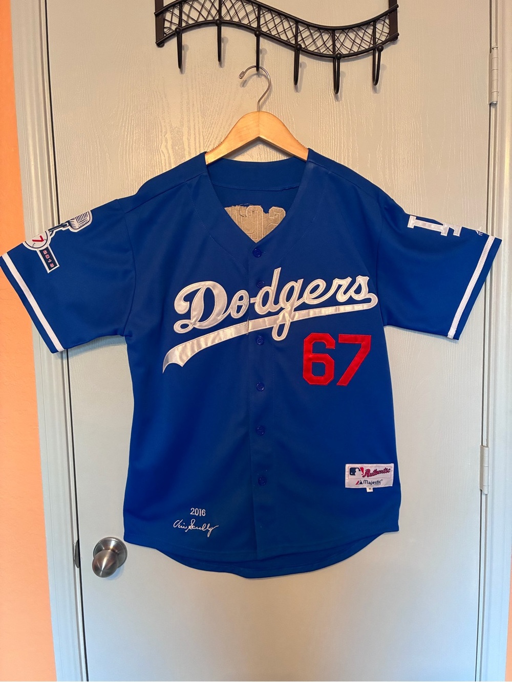 Los Angeles Dodgers Blue #67 Jersey Vin Scully